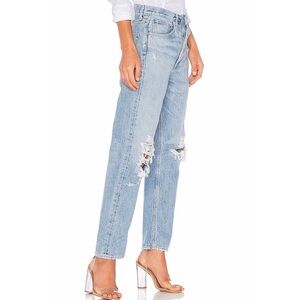 AGOLDE 90’s Jean High Rise Distressed Button Fly